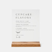 ミニマルシンプルカップケ結婚ーケーフレーズサイン アクリルサイン (正面)