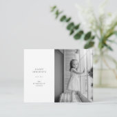 ミニマルシンプルクリスマス黒白 シーズンカード (スタンド正面)