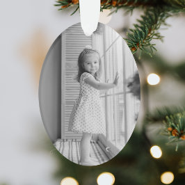ミニマルシンプルクリスマス |白黒写真 オーナメント