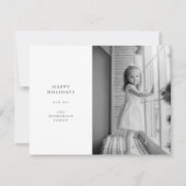 ミニマルシンプルクリスマス |白黒写真 シーズンカード (正面)