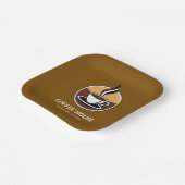 ミニマルシンプルコーヒーショップバリスタビジネスカード ペーパープレート (傾斜あり)