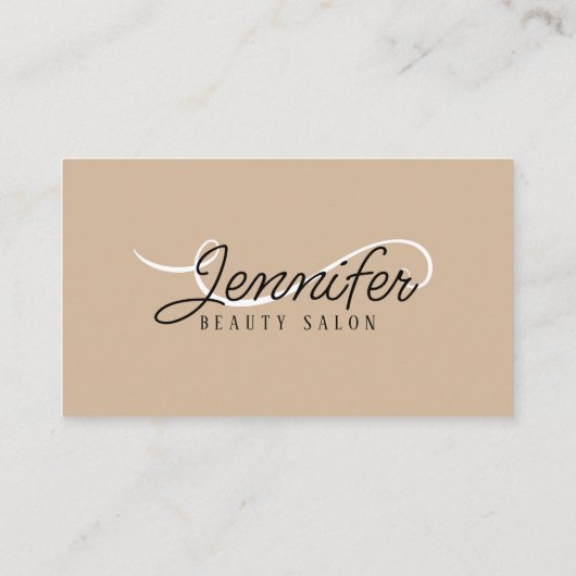 ミニマルシンプルサロンホワイトビア美しい 名刺 (裏面)