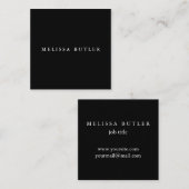 ミニマルシンプルシックプロフェッショナルブモダンラック スクエア名刺 (正面/裏面)