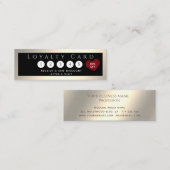 ミニマルシンプルスエレガントの豪華な発光ハート ロイヤリティカード (正面/裏面)