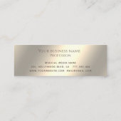 ミニマルシンプルスエレガントの豪華な発光ハート ロイヤリティカード (裏面)