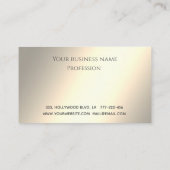 ミニマルシンプルスエレガントの豪華な発光ロイヤリティ ロイヤリティカード (裏面)