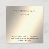 ミニマルシンプルスエレガントの高級カスタムロゴ ロイヤリティカード (裏面)