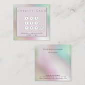 ミニマルシンプルスエレガントの高級ホログラフィック忠実 ロイヤリティカード (正面/裏面)