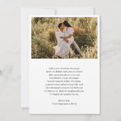 ミニマルシンプルスエレガントフォトクラシッククリスマス シーズンカード (裏面)