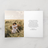 ミニマルシンプルスエレガントフォトクラシッククリスマス 箔シーズンカード (内側レイダウン)