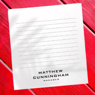 ミニマルシンプルスエレガントモダンビジネス名 ノートパッド