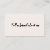 ミニマルシンプルスエレガントライトパステルブラックサロン 紹介カード (正面)