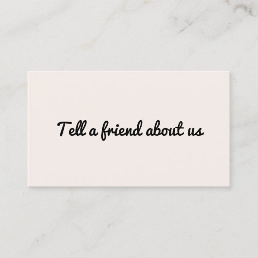 ミニマルシンプルスエレガントライトパステルブラックサロン 紹介カード (正面)