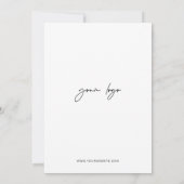 ミニマルシンプルスエレガント企業のイベント 招待状 (裏面)