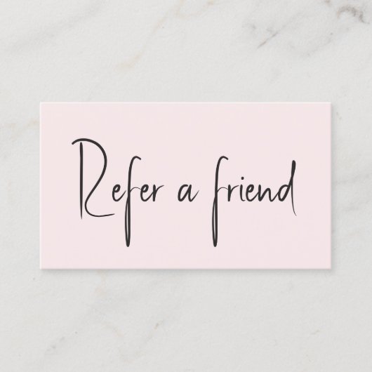 ミニマルシンプルスエレガント淡い色のバラ白 紹介カード (正面)