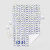 ミニマルシンプルスカスタムモノグラム ゴルフタオル (インサイチュ)