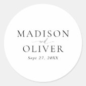 ミニマルシンプルスクラシックス結婚クリプト ラウンドシール (正面)
