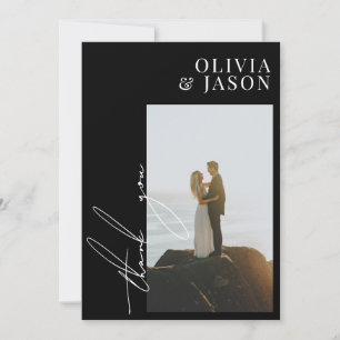 ミニマルシンプルスト結婚スクリプトの写真 招待状