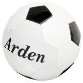 ミニマルシンプルスパーソナライズされた名 サッカーボール (3/4)