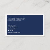 ミニマルシンプルスモダンの会社のカスタムロゴ 名刺 (正面)