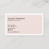 ミニマルシンプルスモダンの会社のカスタムロゴ 名刺 (正面)