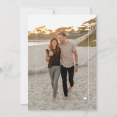 ミニマルシンプルスモダンの書結婚道 招待状 (裏面)