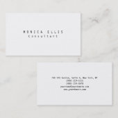 ミニマルシンプルスモダンクリエイティブプレーンオリジナル 名刺 (正面/裏面)