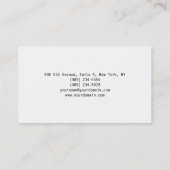 ミニマルシンプルスモダンクリエイティブプレーンオリジナル 名刺 (裏面)