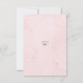 ミニマルシンプルスモダンゾウ赤ちゃんシャワー サンキューカード (裏面)