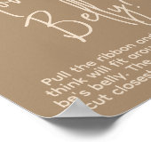 ミニマルシンプルスモダンビーベビーシャワーゲーム ポスター (角)