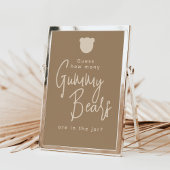 ミニマルシンプルスモダンビーベビーシャワーゲーム ポスター