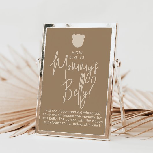 ミニマルシンプルスモダンビーベビーシャワーゲーム ポスター