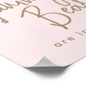 ミニマルシンプルスモダンビーベビーシャワーゲーム ポスター (角)