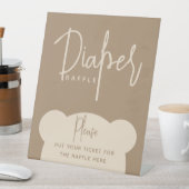 ミニマルシンプルスモダンビーベビーシャワー 台座サイン (インサイチュ)