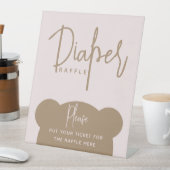 ミニマルシンプルスモダンビーベビーシャワー 台座サイン (インサイチュ)