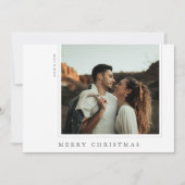 ミニマルシンプルスモダンフレームライトホリデーカード シーズンカード (正面)