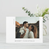 ミニマルシンプルスモダンフレームライトホリデーカード シーズンカード (スタンド正面)