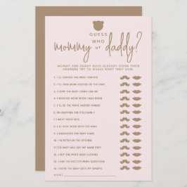 ミニマルシンプルスモダンベビーシャワーゲーム