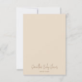 ミニマルシンプルスモダンベビーシャワー サンキューカード (裏面)