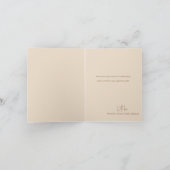 ミニマルシンプルスモダンベビーシャワー サンキューカード (内部)