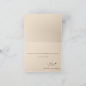 ミニマルシンプルスモダンベビーシャワー サンキューカード (内部)