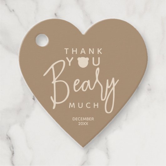 ミニマルシンプルスモダンベビーシャワー フェイバータグ (正面)