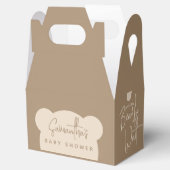 ミニマルシンプルスモダンベビーシャワー フェイバーボックス (オープン)