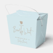 ミニマルシンプルスモダンベビーシャワー フェイバーボックス (裏面サイド)