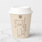 ミニマルシンプルスモダンベビーシャワー 紙コップ (正面)