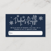 ミニマルシンプルスモダン冬男の赤ちゃんシャワー エンクロージャーカード (正面)