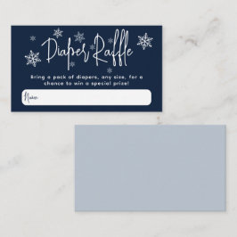 ミニマルシンプルスモダン冬男の赤ちゃんシャワー エンクロージャーカード