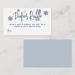 ミニマルシンプルスモダン冬男の赤ちゃんシャワー エンクロージャーカード