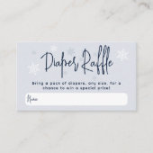 ミニマルシンプルスモダン冬男の赤ちゃんシャワー エンクロージャーカード (正面)