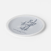 ミニマルシンプルスモダン冬男の赤ちゃんシャワー ペーパープレート (アングル)